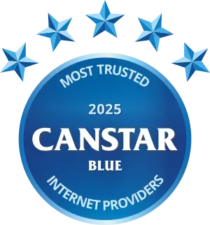 Most Trusted Internet Provider 2023-2025, Canstar Blue